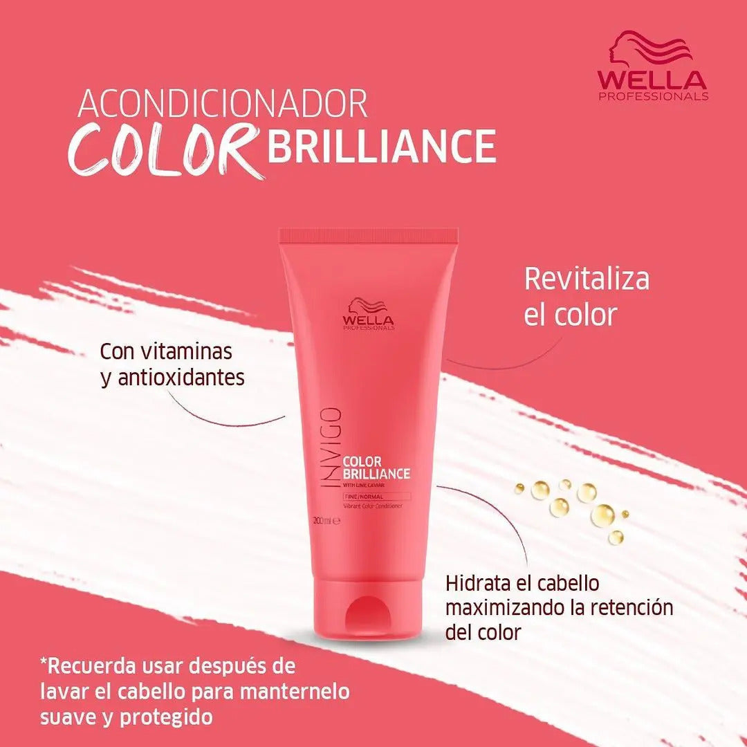Acondicionador Wella Invigo Color Brilliance 200ml - Retención de Color