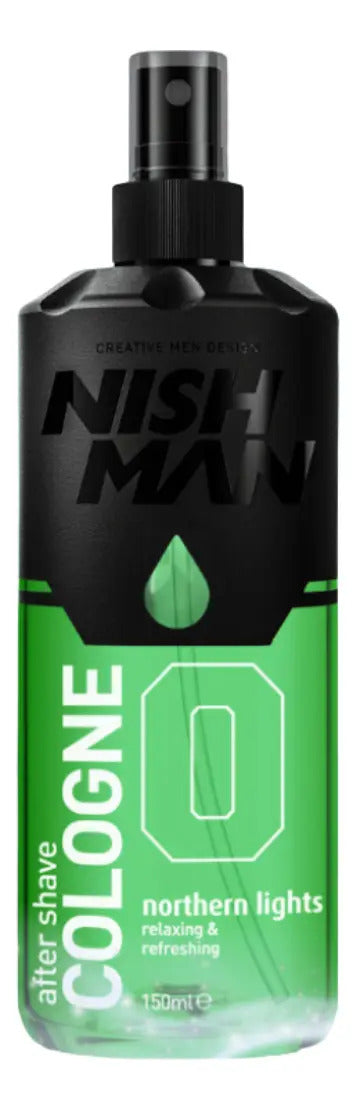 After Shave Colonia Nishman No.0 Northern Lights - Loción Profesional 400ml