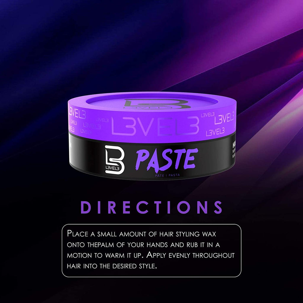 Pasta de Peinar Level 3 Matte Finish - Cera Fijadora Mate Profesional 150g