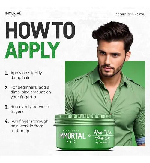Cera Immortal NYC Iconic Men Cream Pomade - Fijación Media/Fuerte Mate 50ml