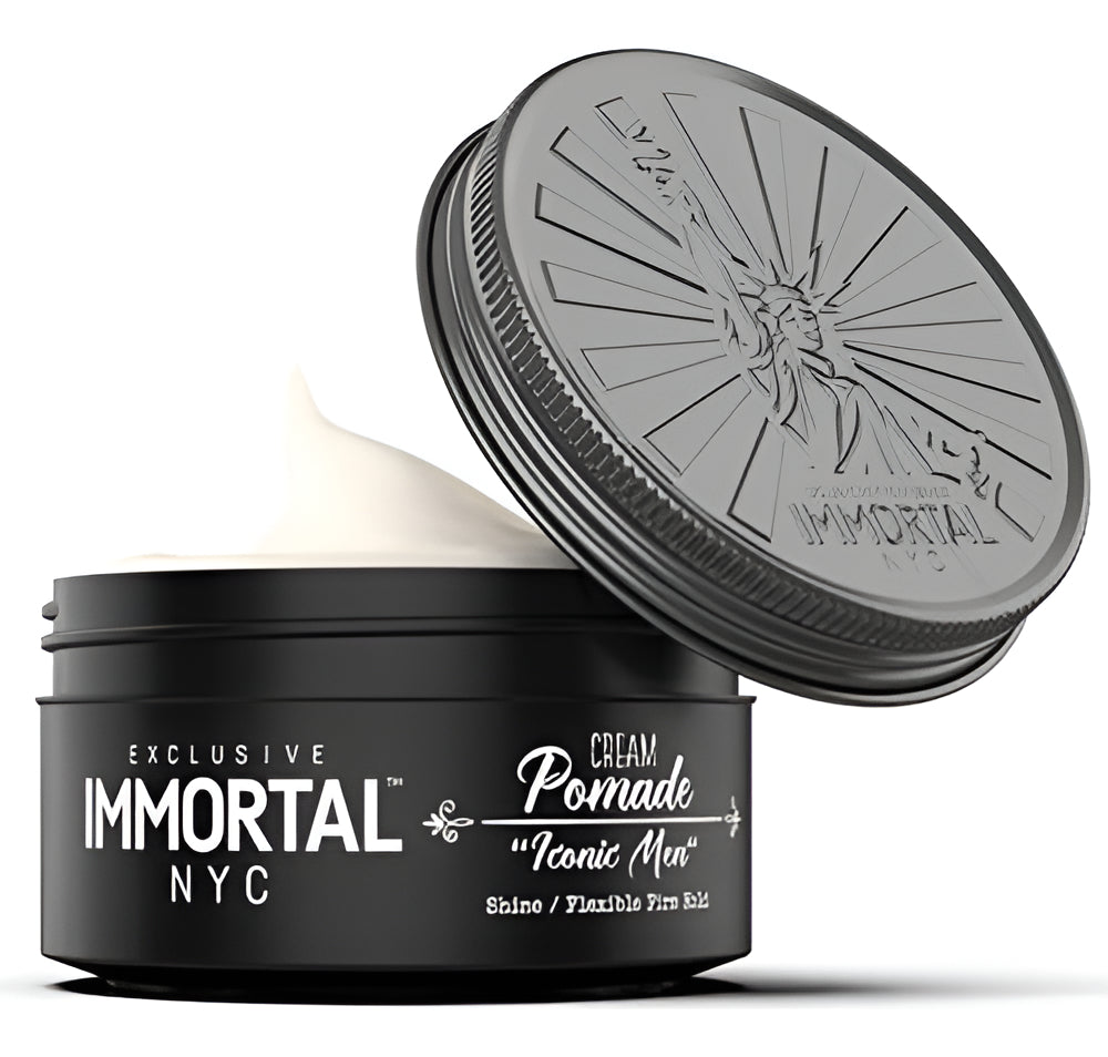 Cera Immortal NYC Iconic Men Cream Pomade - Fijación Media/Fuerte Mate 50ml
