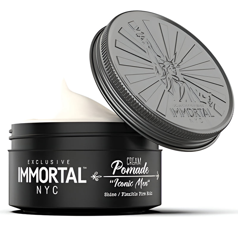 Cera Immortal NYC Iconic Men Cream Pomade - Fijación Media/Fuerte Mate 50ml
