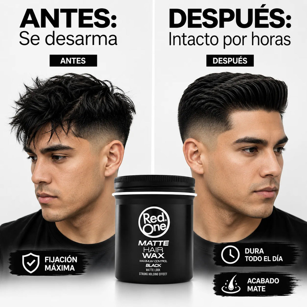 Cera Cabello Hombre Control Máximo Efecto Mate 100ml