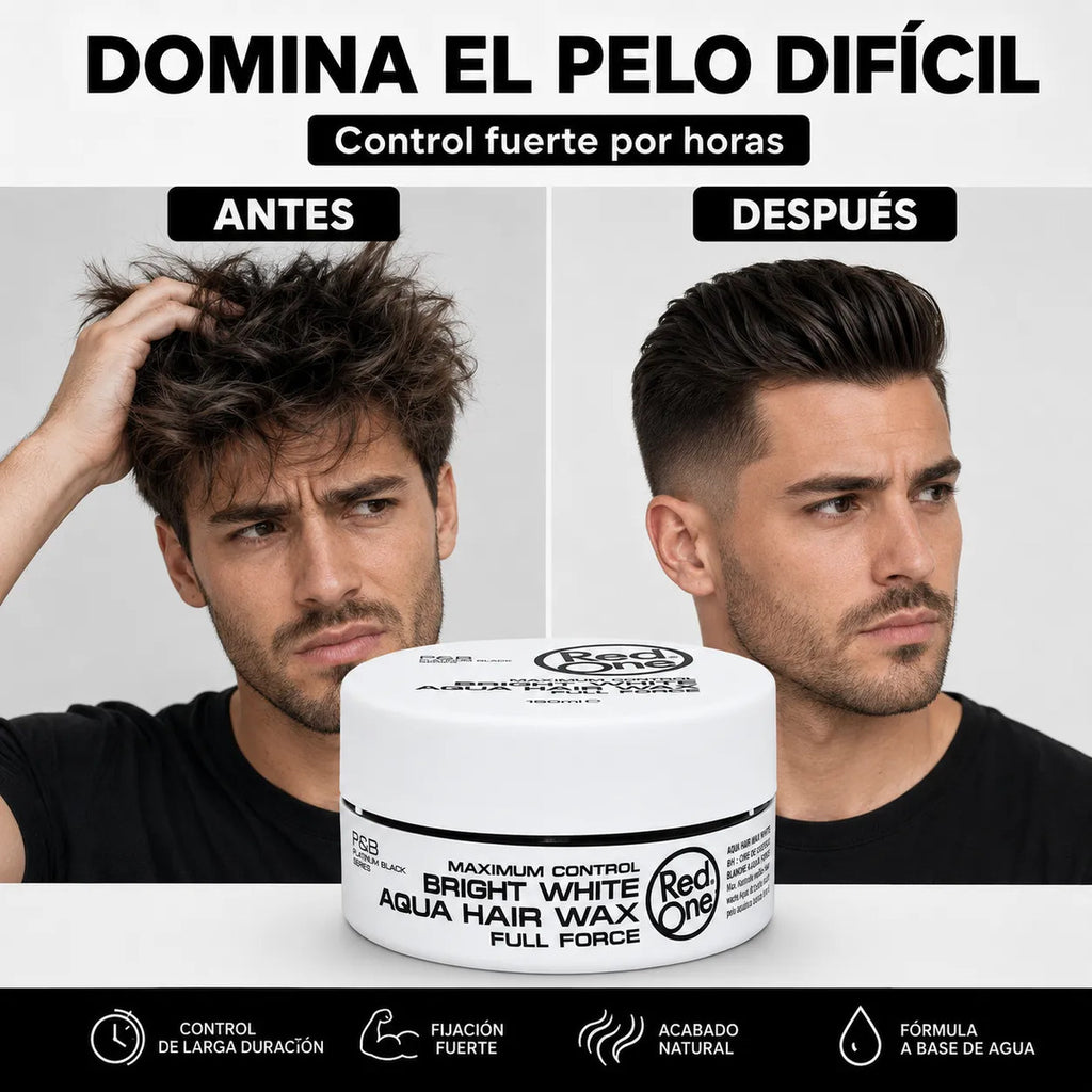 Cera Capilar Red One Bright White Control Fuerte 150ml