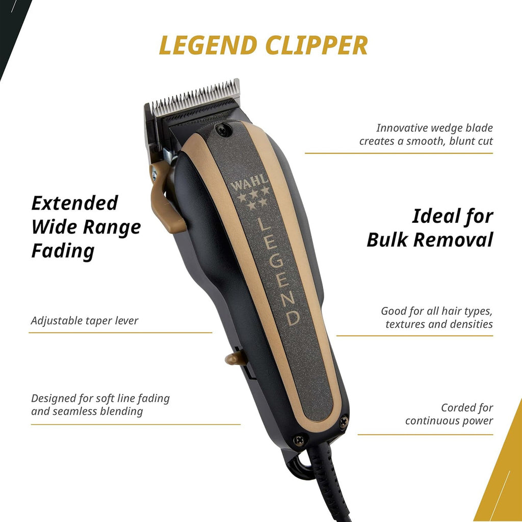 Set Wahl Legend Clipper + Hero Trimmer Profesional Barbería