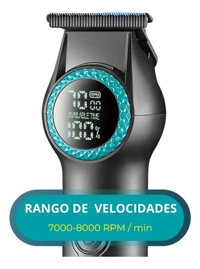 Trimmer VGR V-990 Profesional Inalámbrica 8000RPM Luz LED Turbo