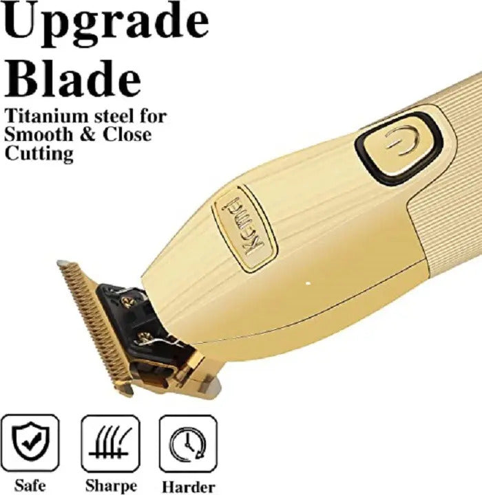 Kit Barbería Profesional Kemei: Clipper 1986 + Shaver 2026 + Trimmer i32s