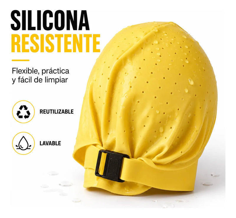 Gorro Mechas Profesional Silicona Flexible Ajustable