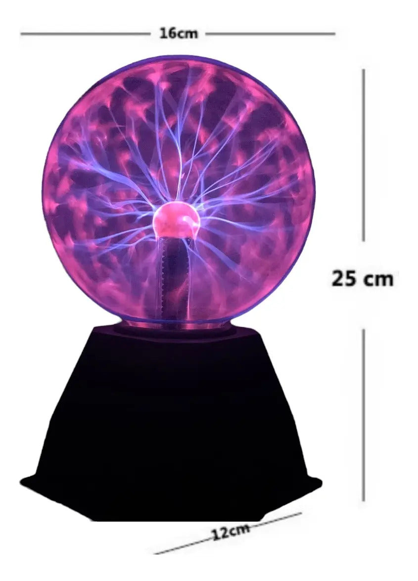 Lámpara de Plasma Grande - Esfera de Luz Decorativa para Barbería y Hogar