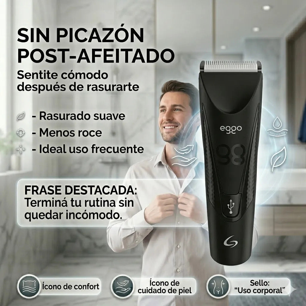 Afeitadora Corporal Gama Eggo Rasuradora Inalámbrica Usb