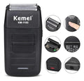 Afeitadora Profesional Kemei KM-1102: Shaver de Doble Lámina para Rasurado al Ras