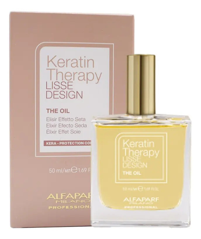 Aceite Alfaparf Keratin Therapy Lisse Design 50ml - Elixir Efecto Seda