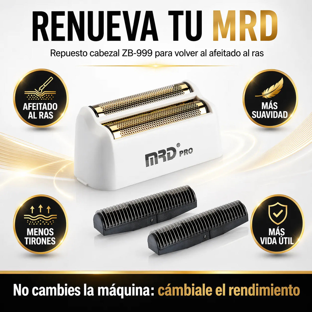 Repuesto Shaver Zb-999 Recupera Afeitado Corte Uniforme