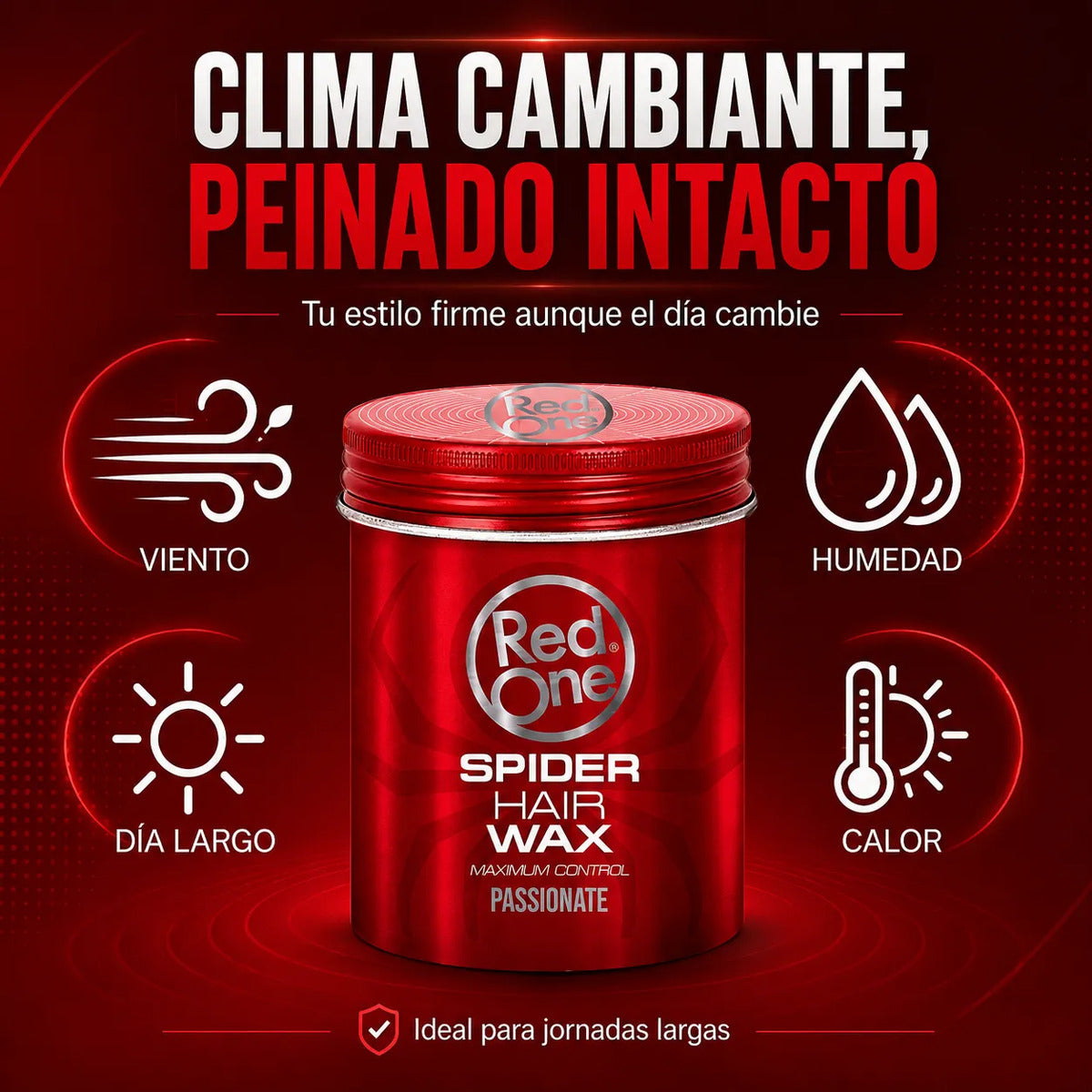 Cera Peinar Red One Passionate Máximo Control 100ml