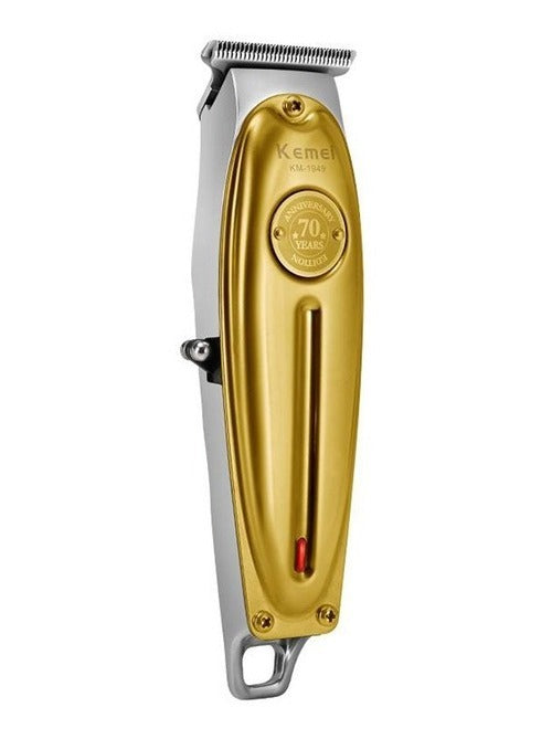 Kit Barbería Profesional Kemei Edición 70 Años: Clipper 1986 + Trimmer 1949 + Shaver TX1