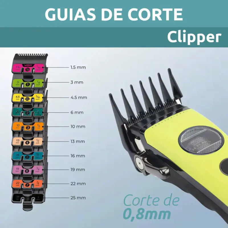 Máquina VGR V-880C Clipper Profesional 7200 RPM Motor BLDC Cerámica