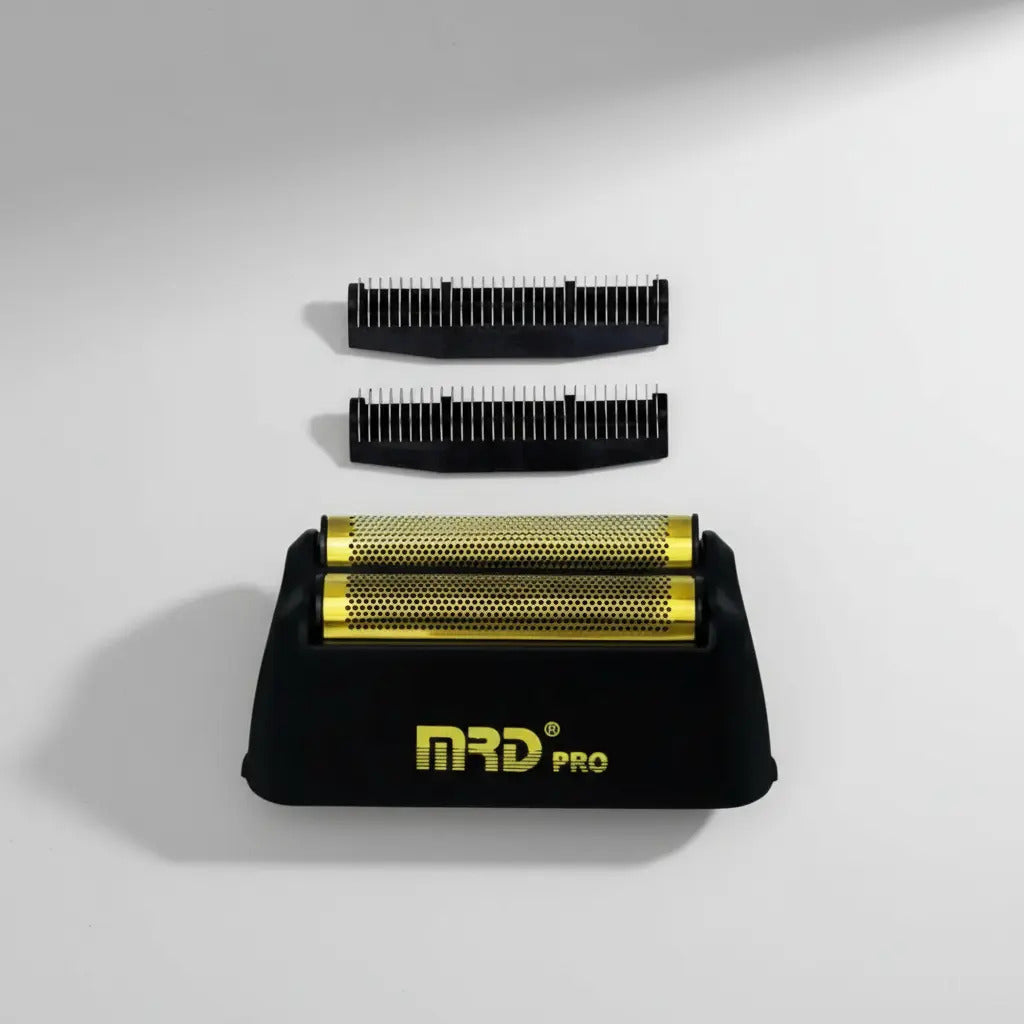 Repuesto Shaver Vector Mrd Con Mallas Y Cuchillas Negro Gold