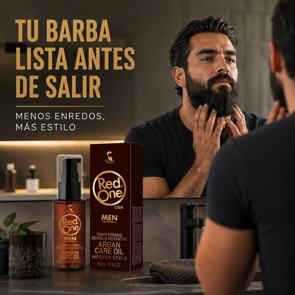 Aceite Para Barba Y Bigote Control Frizz Argán 50ml