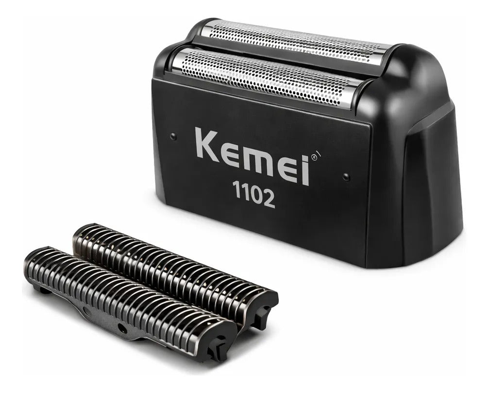 Cabezal Kemei Shaver 1102 Repuesto Cuchillas Corte Preciso Barbería