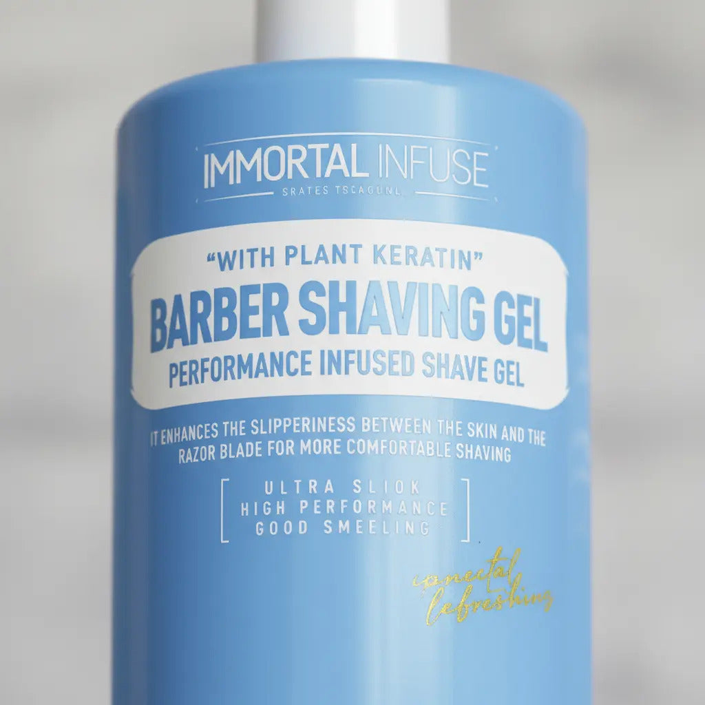 Gel de Afeitar Transparente Immortal Infuse Ultra - Afeitado de Precisión 1L