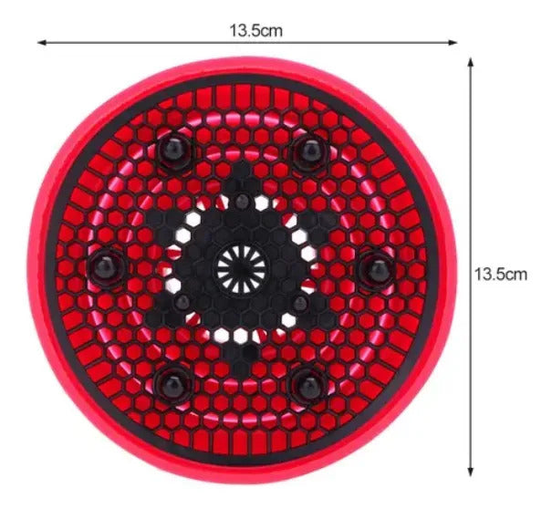 Difusor De Secador Silicona Plegable Universal Negro Fucsia