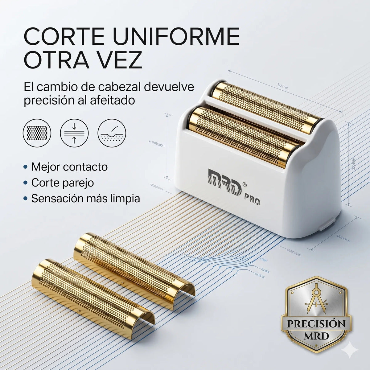 Repuesto Shaver Zb-999 Recupera Afeitado Corte Uniforme