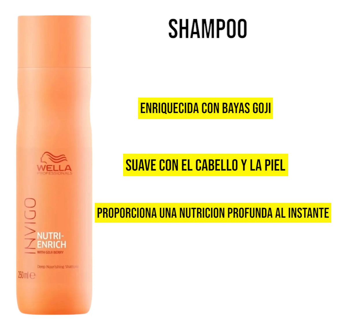 Kit Wella Invigo Nutri-Enrich - Shampoo + Acondicionador + Mascarilla