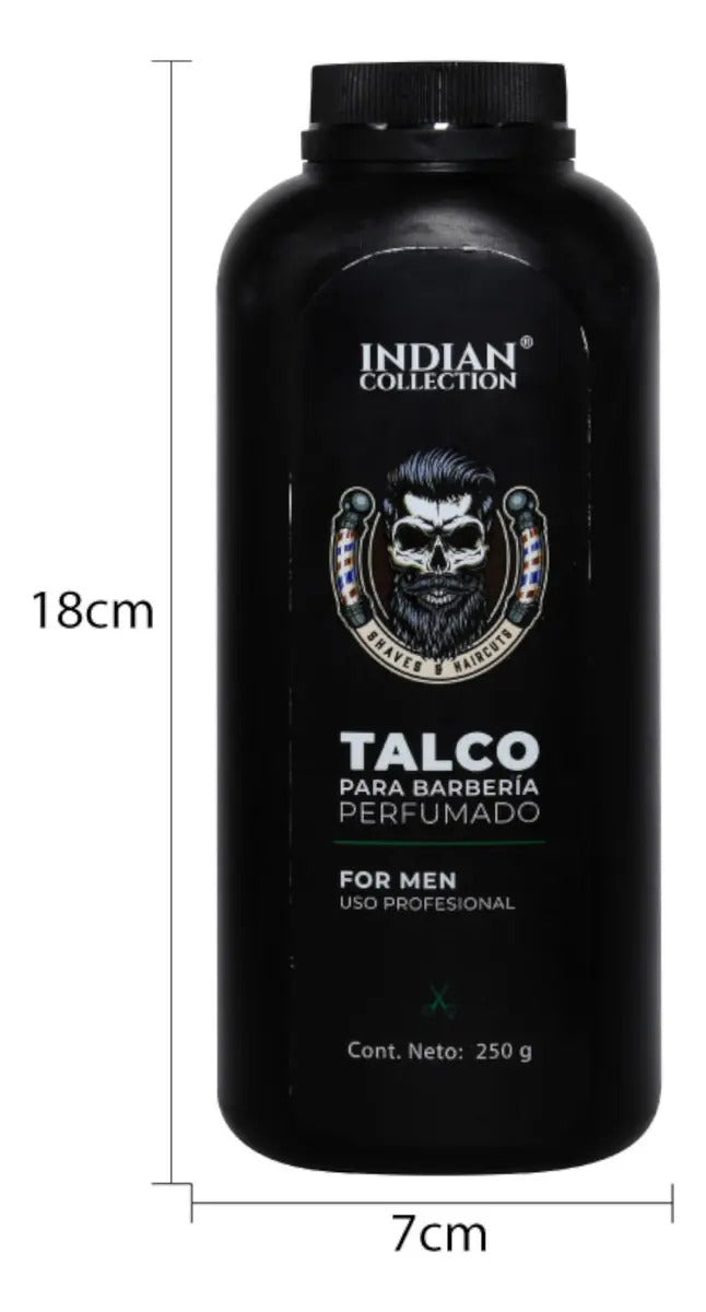 Talco Profesional Perfumado para Barbería - Calma y Suaviza Post-Corte