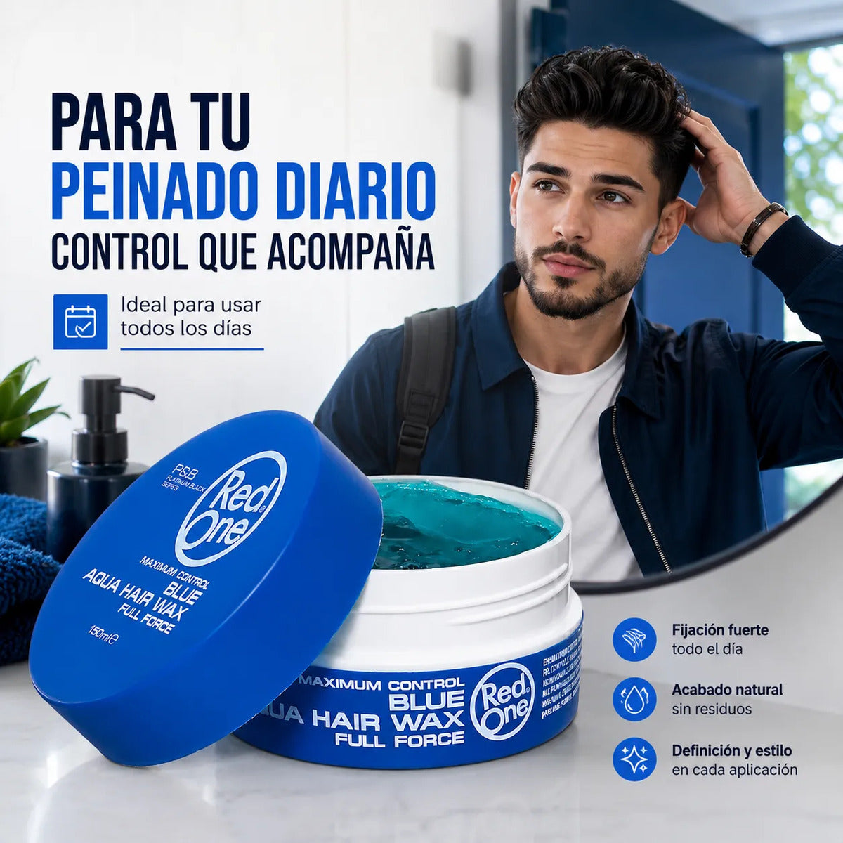 Cera Capilar Fijación Fuerte Aqua Hair Wax 150ml