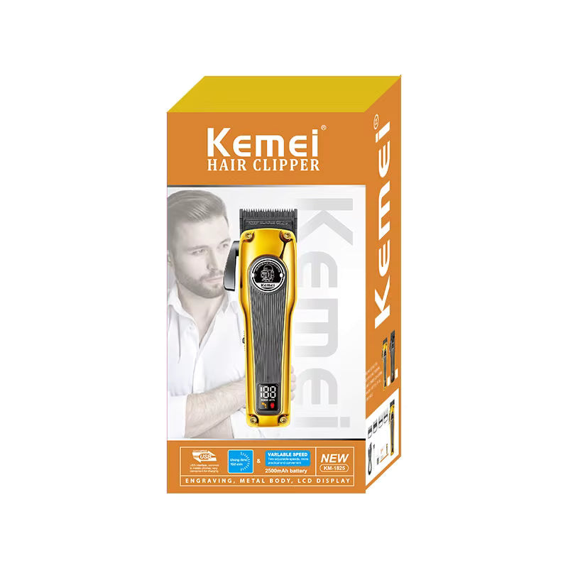 COMBO BARBERIA PROFESIONAL 3 MAQUINAS KEMEI + MALETIN DE MANO + INSUMOS